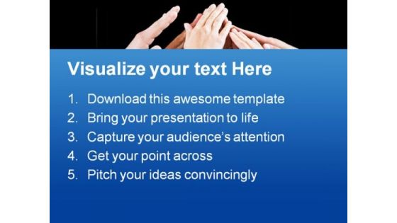 Friendship And Support Business PowerPoint Themes And PowerPoint Slides 0711