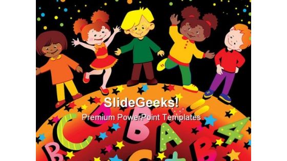 Friendship Children Global PowerPoint Templates And PowerPoint Backgrounds 0411