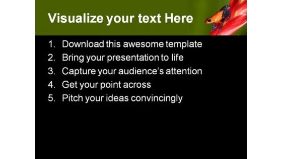 Frog Animals PowerPoint Themes And PowerPoint Slides 0811