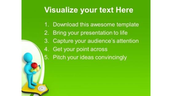 Fruit Helps To Loose Weight PowerPoint Templates Ppt Backgrounds For Slides 0813
