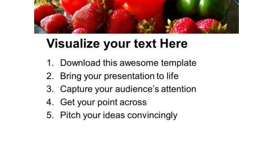 Fruits And Veggies Health PowerPoint Templates Ppt Backgrounds For Slides 0213