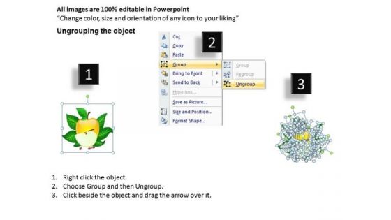 Fruits Apples Sliced PowerPoint Slides And Ppt Diagram Templates