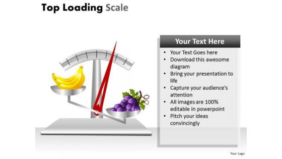 Fruits Weighing Scale PowerPoint Slides And Ppt Diagram Templates