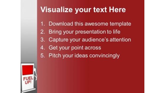 Fuel Up Before Going Out PowerPoint Templates Ppt Backgrounds For Slides 0613