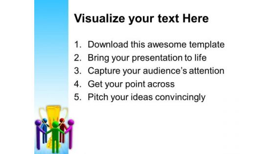 Full Spectrum Trophy Team People PowerPoint Templates And PowerPoint Themes 0812