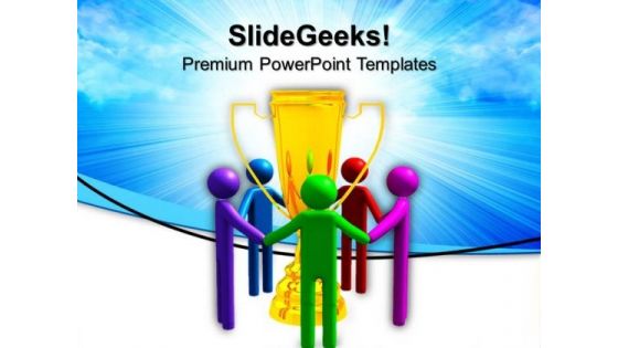 Full Spectrum Trophy Team People PowerPoint Templates And PowerPoint Themes 0812