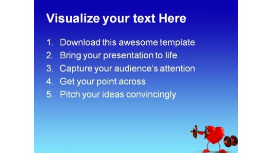 Fun Heart Health PowerPoint Templates And PowerPoint Backgrounds 0611