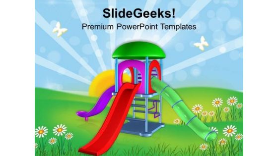 Fun Time At Playground PowerPoint Templates Ppt Backgrounds For Slides 0513