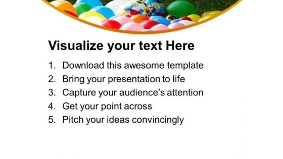 Fun Time With Water Balloons PowerPoint Templates Ppt Backgrounds For Slides 0513