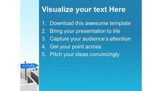 Future Concept With Labyrinth PowerPoint Templates And PowerPoint Themes 1012