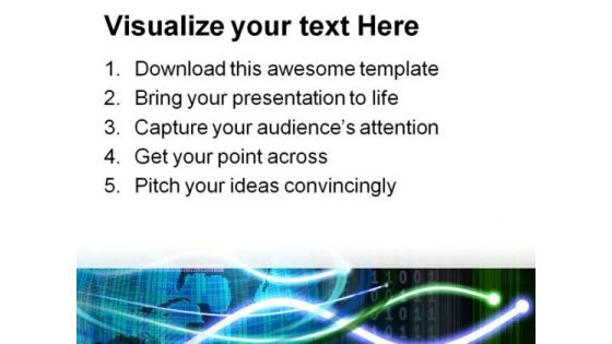 Futurisic Map With Code Globe PowerPoint Themes And PowerPoint Slides 0411