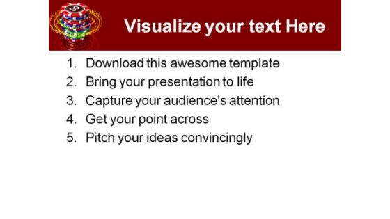 Gambling Sports PowerPoint Template 0610