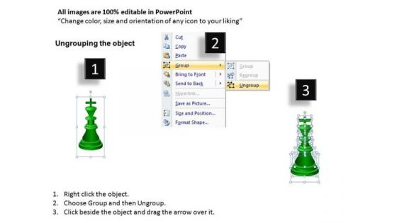 Game Editable Chess Pieces PowerPoint Slides And Ppt Diagram Templates