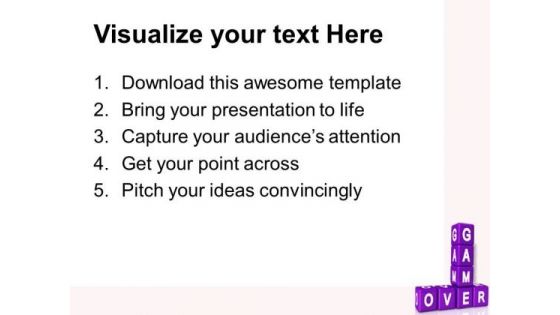 Game Over01 Success PowerPoint Templates And PowerPoint Themes 0412