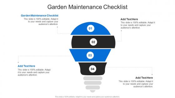 Garden Maintenance Checklist In Powerpoint And Google Slides Cpb