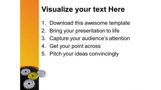 Gear Business Process For Success And Profit PowerPoint Templates Ppt Backgrounds For Slides 0613