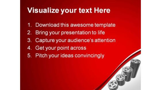 Gear Graph Business PowerPoint Templates And PowerPoint Backgrounds 0411