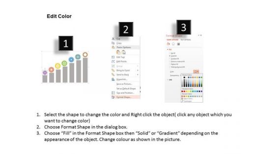 Gear Graph For Sustained Competitive Advantage PowerPoint Templates