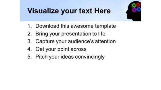 Gear Mind Communication PowerPoint Templates And PowerPoint Themes 0312