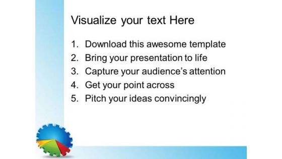 Gear Pie Chart Industrial PowerPoint Templates And PowerPoint Themes 0212