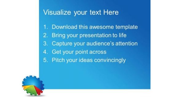 Gear Pie Chart Industrial PowerPoint Templates And PowerPoint Themes 0212