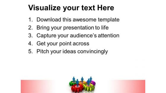 Gear Target Person Business PowerPoint Templates And PowerPoint Themes 0612