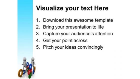 Gear The Business Processes PowerPoint Templates Ppt Backgrounds For Slides 0513