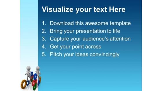 Gear The Business Processes PowerPoint Templates Ppt Backgrounds For Slides 0513