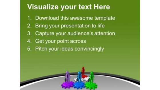 Gear The Business With Right Employee PowerPoint Templates Ppt Backgrounds For Slides 0713