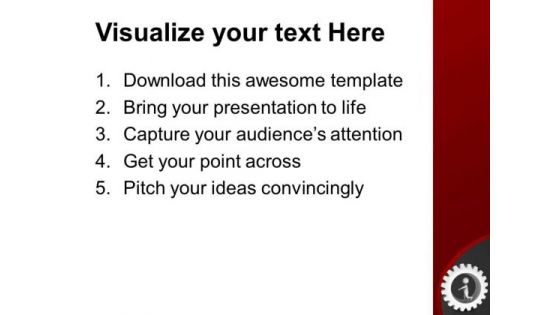 Gear The Business With Thoughts PowerPoint Templates Ppt Backgrounds For Slides 0613