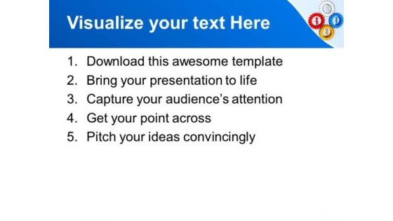 Gear The Process Of Business And Marketing PowerPoint Templates Ppt Backgrounds For Slides 0613