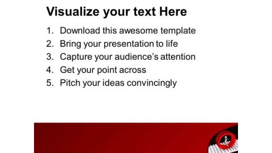 Gear The Process Of Business PowerPoint Templates Ppt Backgrounds For Slides 0613