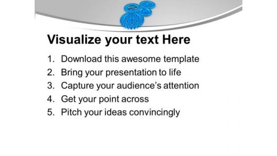 Gear The Sales Process PowerPoint Templates Ppt Backgrounds For Slides 0613