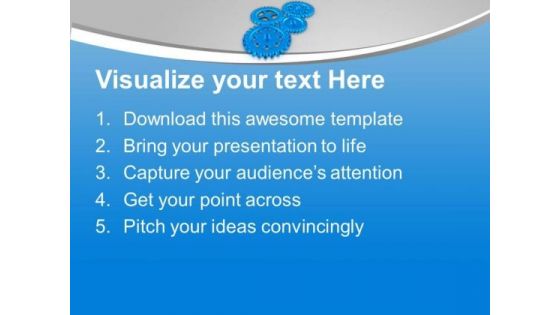 Gear The Sales Process PowerPoint Templates Ppt Backgrounds For Slides 0613