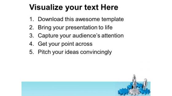Gear The Team Spirit PowerPoint Templates Ppt Backgrounds For Slides 0613