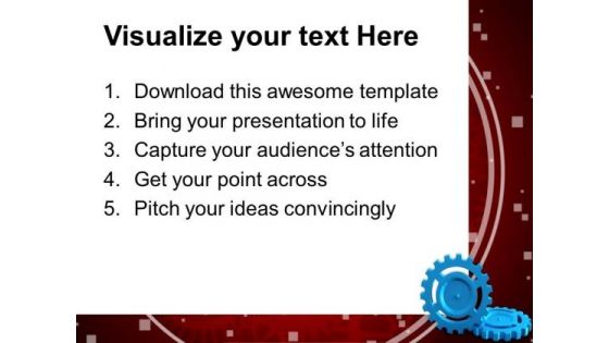 Gear Wheel Business Industrial PowerPoint Templates And PowerPoint Themes 0712