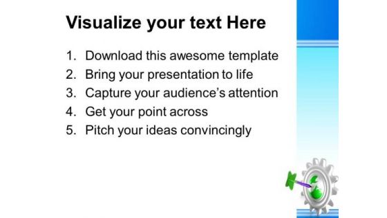 Gear With Earth Global PowerPoint Templates And PowerPoint Themes 0712