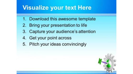 Gear With Earth Global PowerPoint Templates And PowerPoint Themes 0712