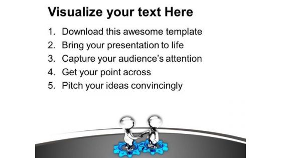 Gear Your Business With Partnership PowerPoint Templates Ppt Backgrounds For Slides 0613