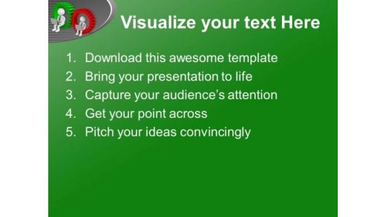 Gear Your Business With Technology PowerPoint Templates Ppt Backgrounds For Slides 0613