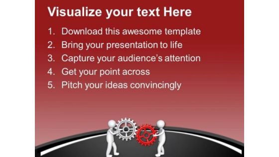 Gear Your Partnership For Business PowerPoint Templates Ppt Backgrounds For Slides 0713