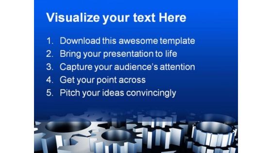 Gears01 Industrial PowerPoint Template 0810