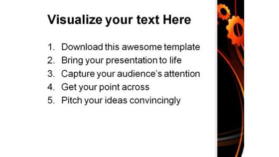 Gears Abstract Background PowerPoint Themes And PowerPoint Slides 0811