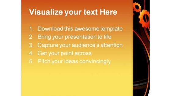Gears Abstract Background PowerPoint Themes And PowerPoint Slides 0811