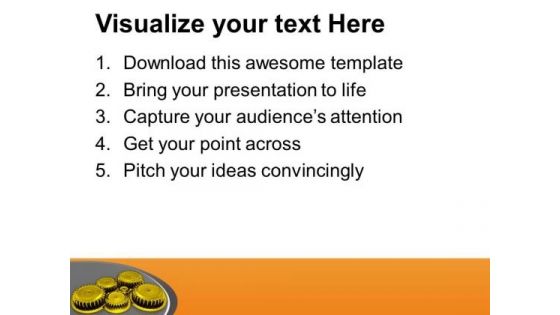 Gears Are Important For Busness Process PowerPoint Templates Ppt Backgrounds For Slides 0613