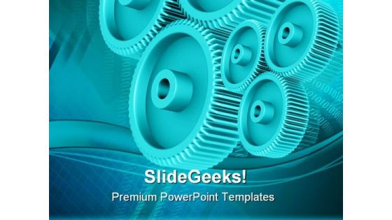 Gears Background Industrial PowerPoint Templates And PowerPoint Backgrounds 0611