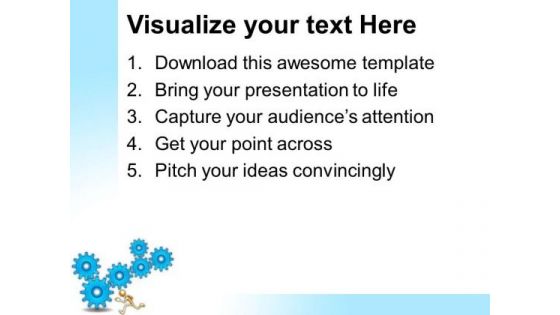 Gears Blue Gearwheels PowerPoint Templates And PowerPoint Themes 0512