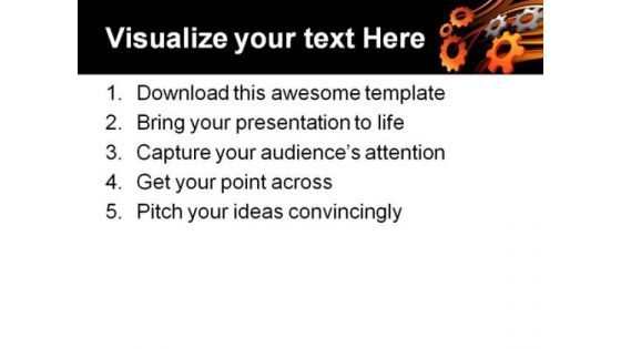 Gears Industrial PowerPoint Template 0610