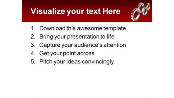 Gears Industrial PowerPoint Template 0810