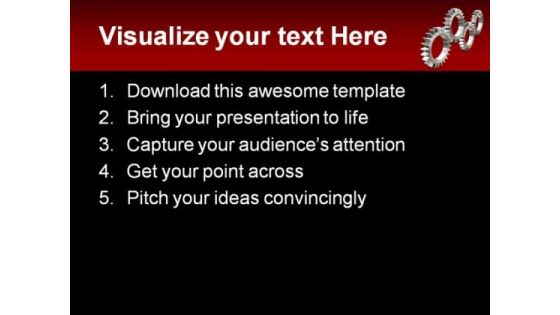 Gears Industrial PowerPoint Template 0810